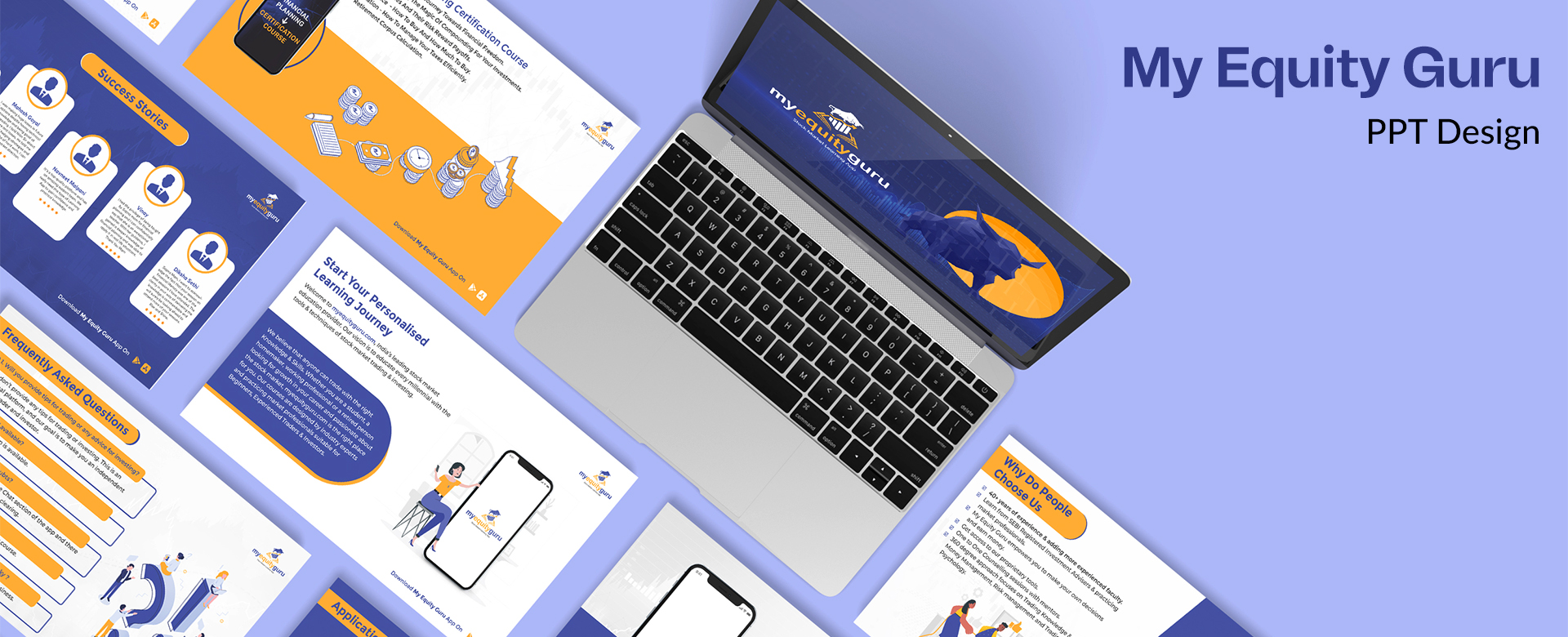 PPt Design of My Equity Guru Banner