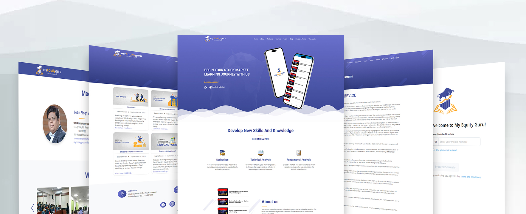 Website Development My Equity Guru