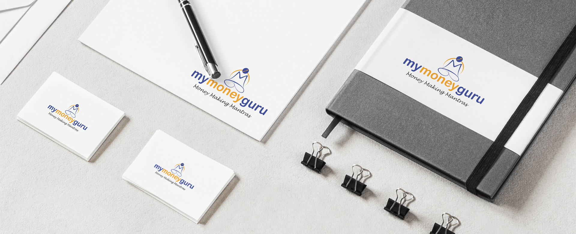 Logo Design of My Money Guru Banner